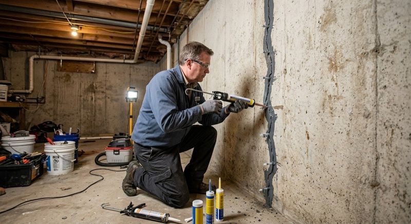 Basement Crack Repair in Parke County, IN