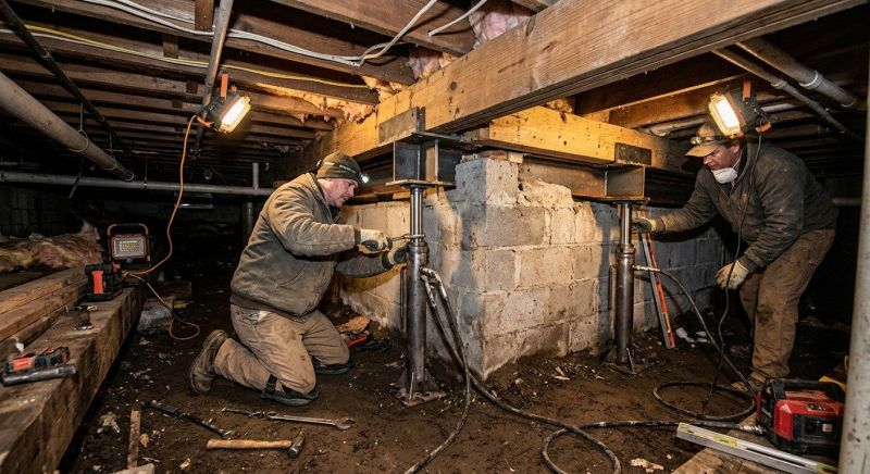 Basement Foundation Repair in Mecca, IN