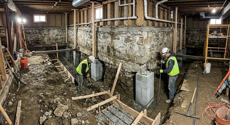 Basement Underpinning in Parke County, IN