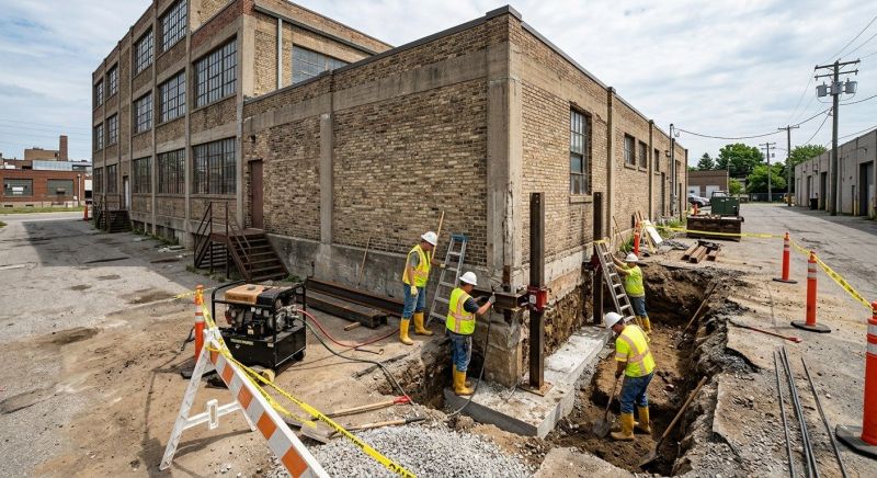 Building Foundation Repair in Cayuga, IN
