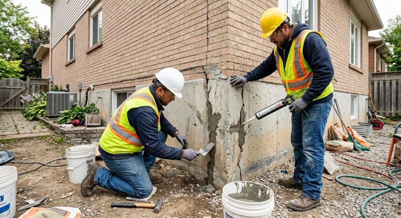 Building Foundation Repair in Mecca, IN