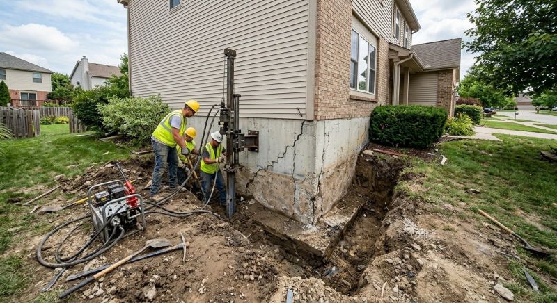 Concrete Foundation Repair in Cayuga, IN