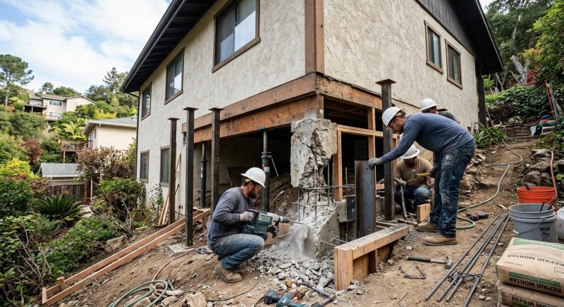 Concrete Foundation Repair in Mecca, IN