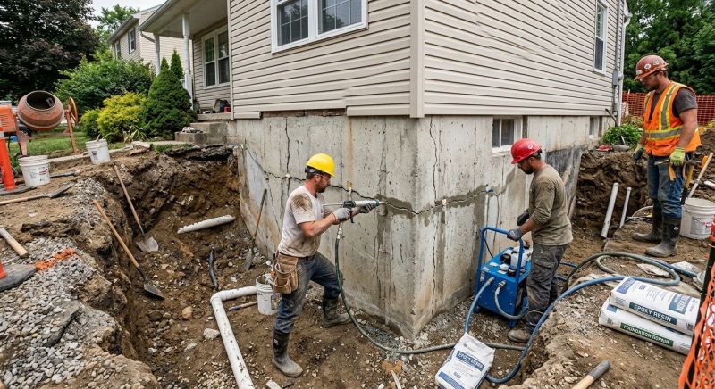 Cracked Foundation Repair in Terre Haute, IN