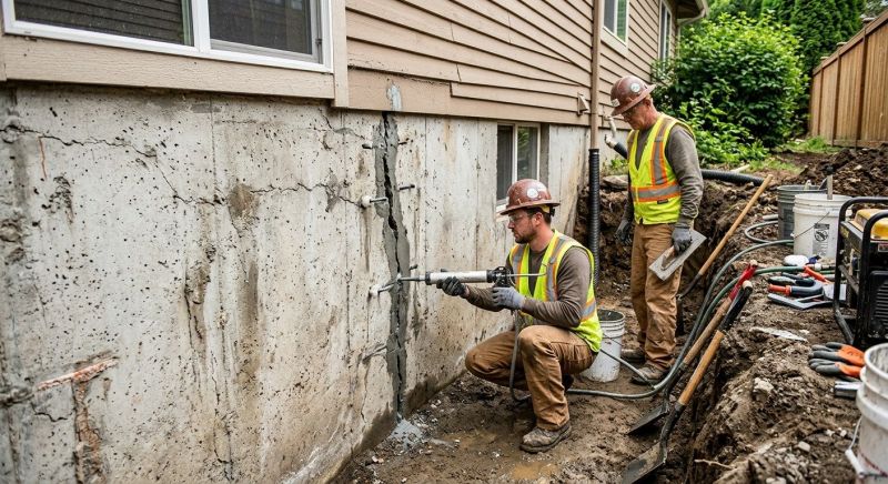Cracked Foundation Repair in West Terre Haute, IN