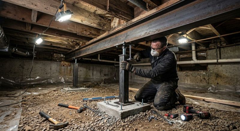 Crawlspace Structural Repair in Parke County, IN