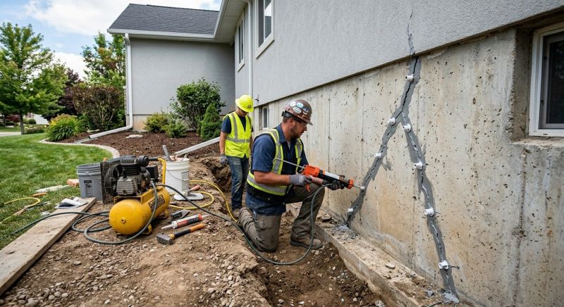 Foundation Crack Repair in Parke County, IN