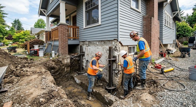 Foundation Damage Repair in Mecca, IN