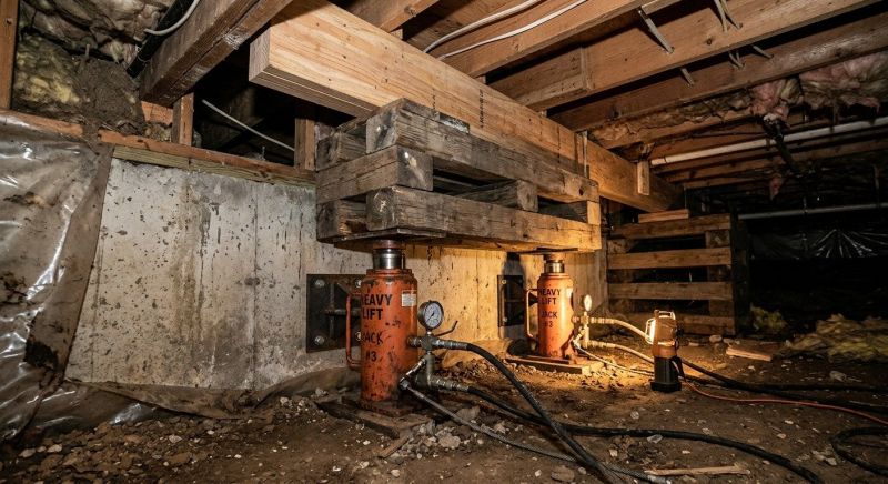 Foundation Jacking in Brazil, IN