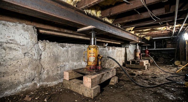 Foundation Jacking in Mecca, IN