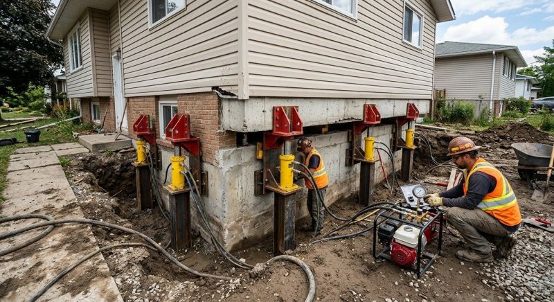 Foundation Lifting in Mecca, IN