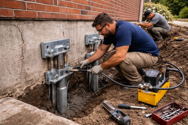 Foundation Pier Repair in Parke County, IN