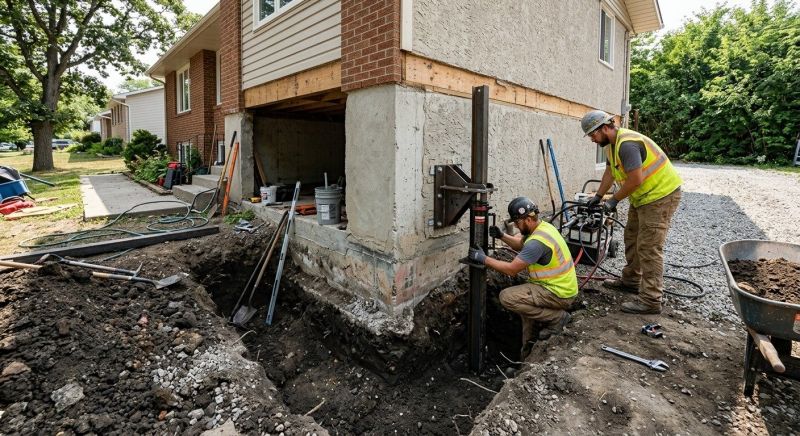 Foundation Pier Repair in Parke County, IN