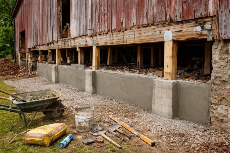Foundation Renovation in Parke County, IN