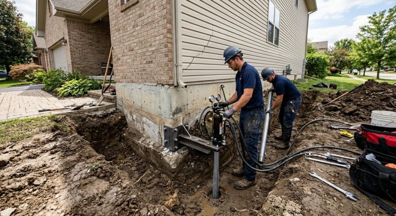 Foundation Settlement Repair in Parke County, IN