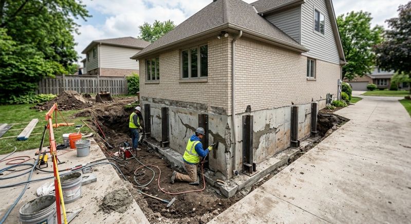 Foundation Settlement Repair in Parke County, IN