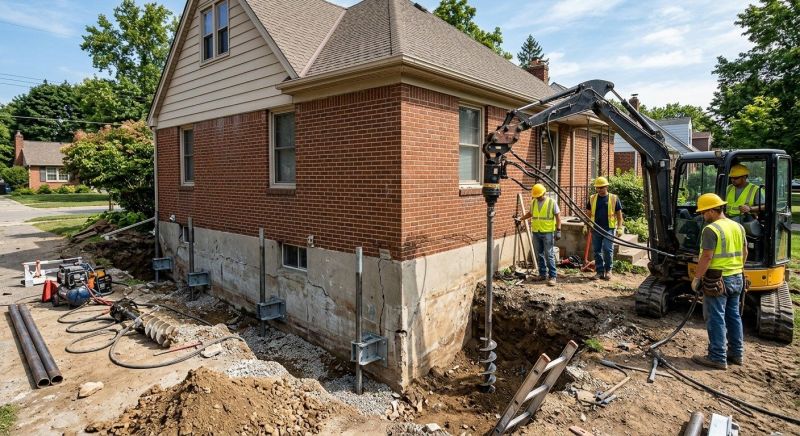 Foundation Stabilizing in Cayuga, IN