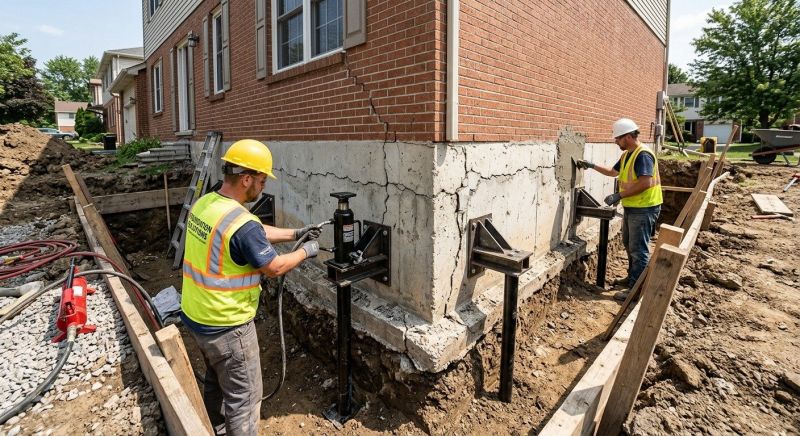 Foundation Structural Repair in Cayuga, IN