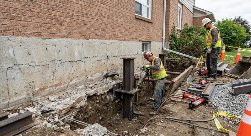 Foundation Structural Repair in Mecca, IN