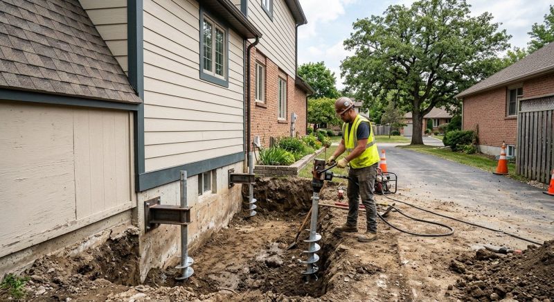 Helical Piers Installation in Parke County, IN