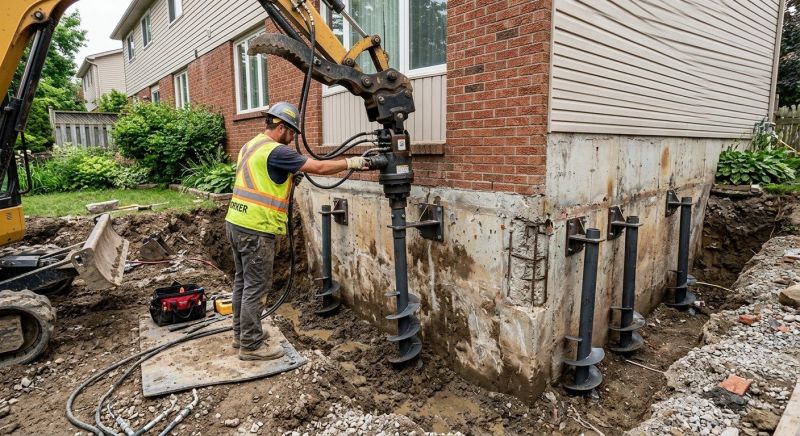 Helical Pile Installation in Parke County, IN