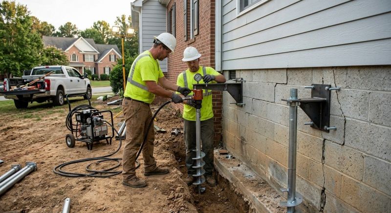 Helical Pile Installation in Parke County, IN