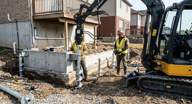 Helical Pile Installation in Parke County, IN