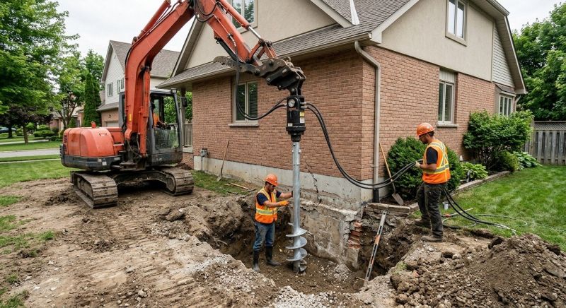 Helical Pile Installation in Parke County, IN