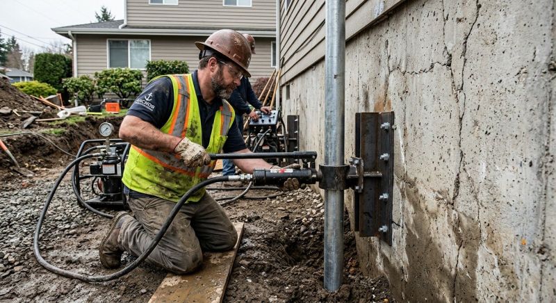 Home Foundation Leveling in Mecca, IN