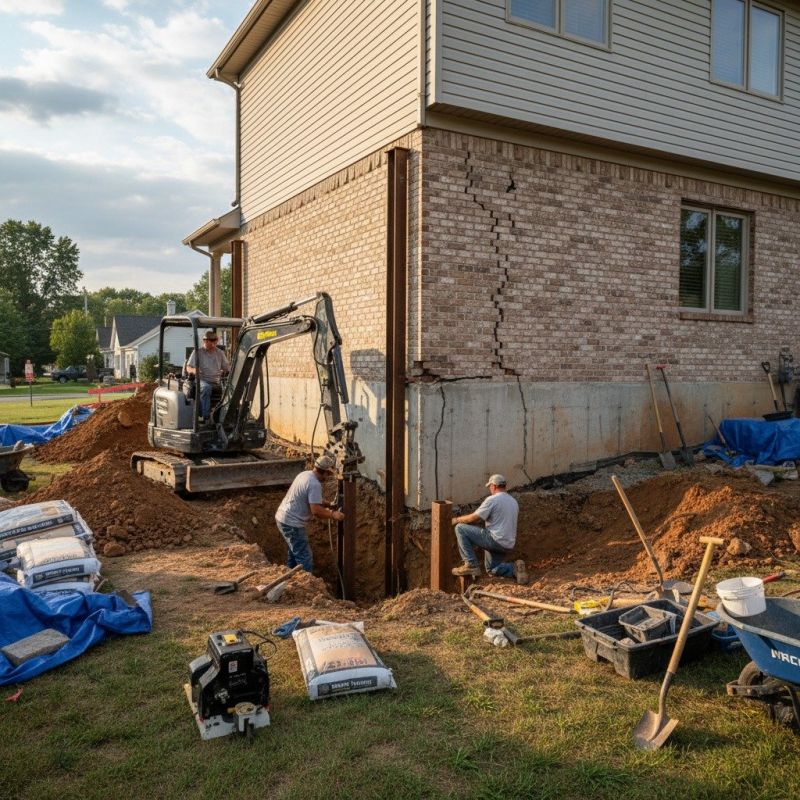 Home Foundation Repair in Clay County, IN