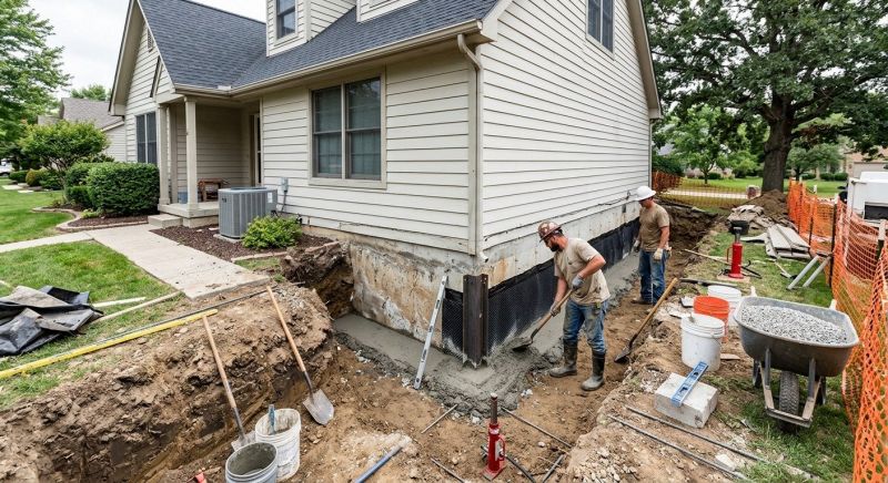 Home Foundation Repair in Mecca, IN
