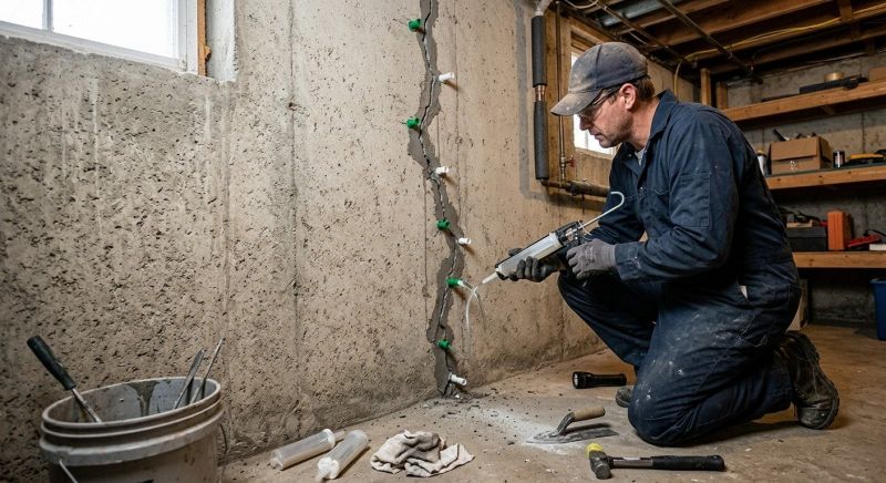 Home Foundation Repair in Mecca, IN