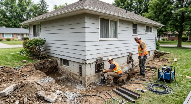 House Foundation Repair in Terre Haute, IN