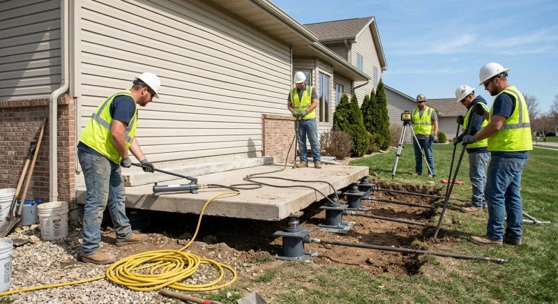 Sinking Foundation Lifting in Parke County, IN