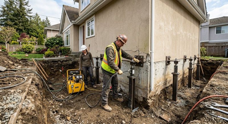 Sinking Foundation Repair in Brazil, IN