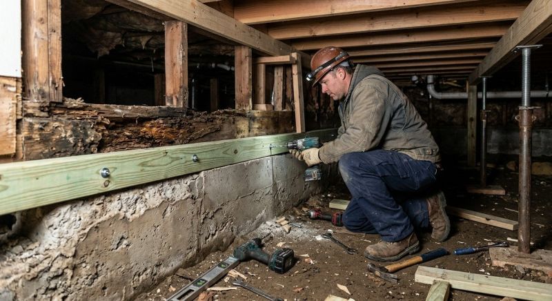 Sinking Foundation Repair in Cayuga, IN