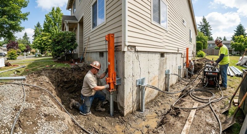 Sinking Foundation Repair in Parke County, IN