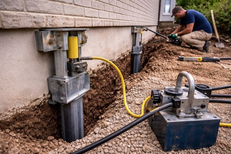 Sinking Foundation Repair in Mecca, IN