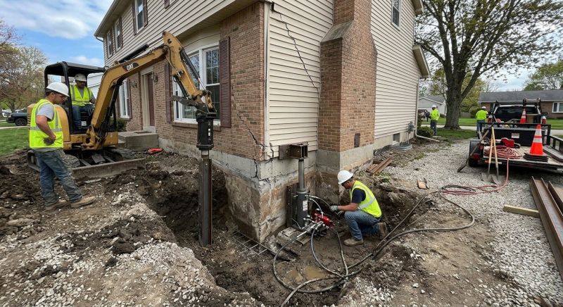 Sinking Foundation Repair in Rockville, IN