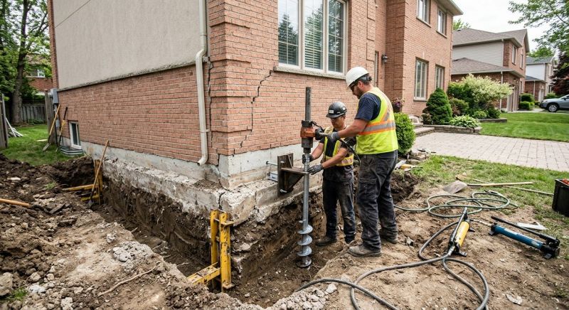 Sinking Foundation Repair in Terre Haute, IN