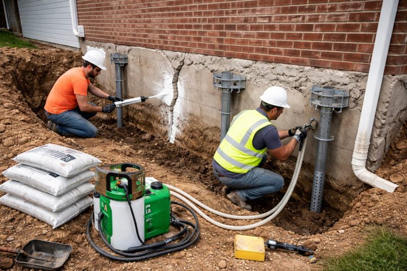 Structural Foundation Repair in Greencastle, IN