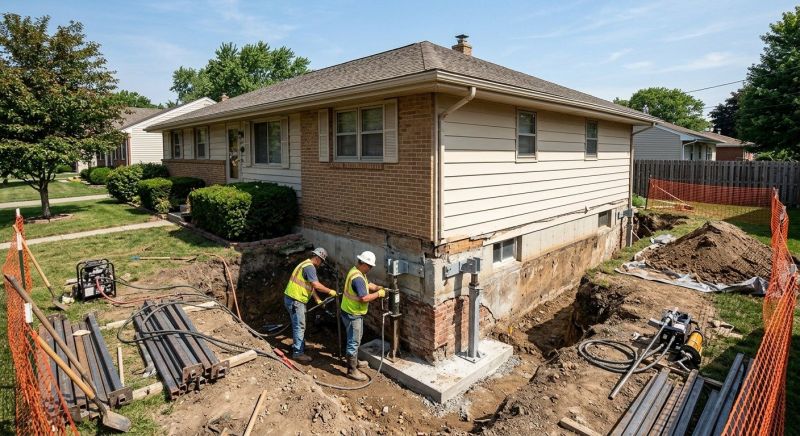 Structural Foundation Repair in Mecca, IN